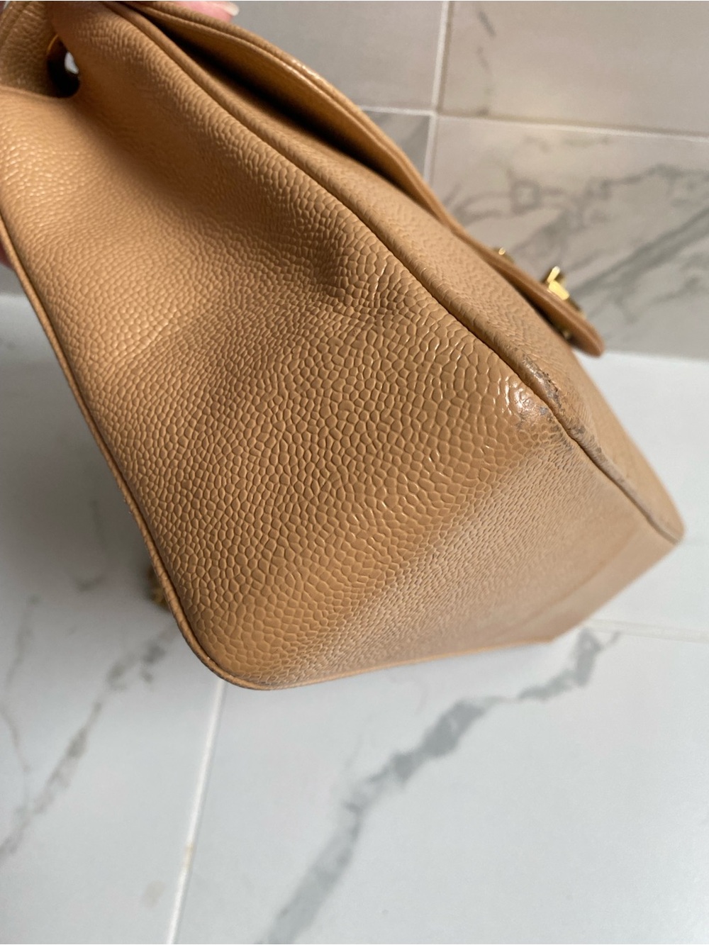 CHANEL Vintage Caviar Jumbo Flap Bag - Picture 4 of 14